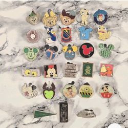(Lot Of 28) Vintage Collectible Hidden Mickey Disney World Pin Trading Lot