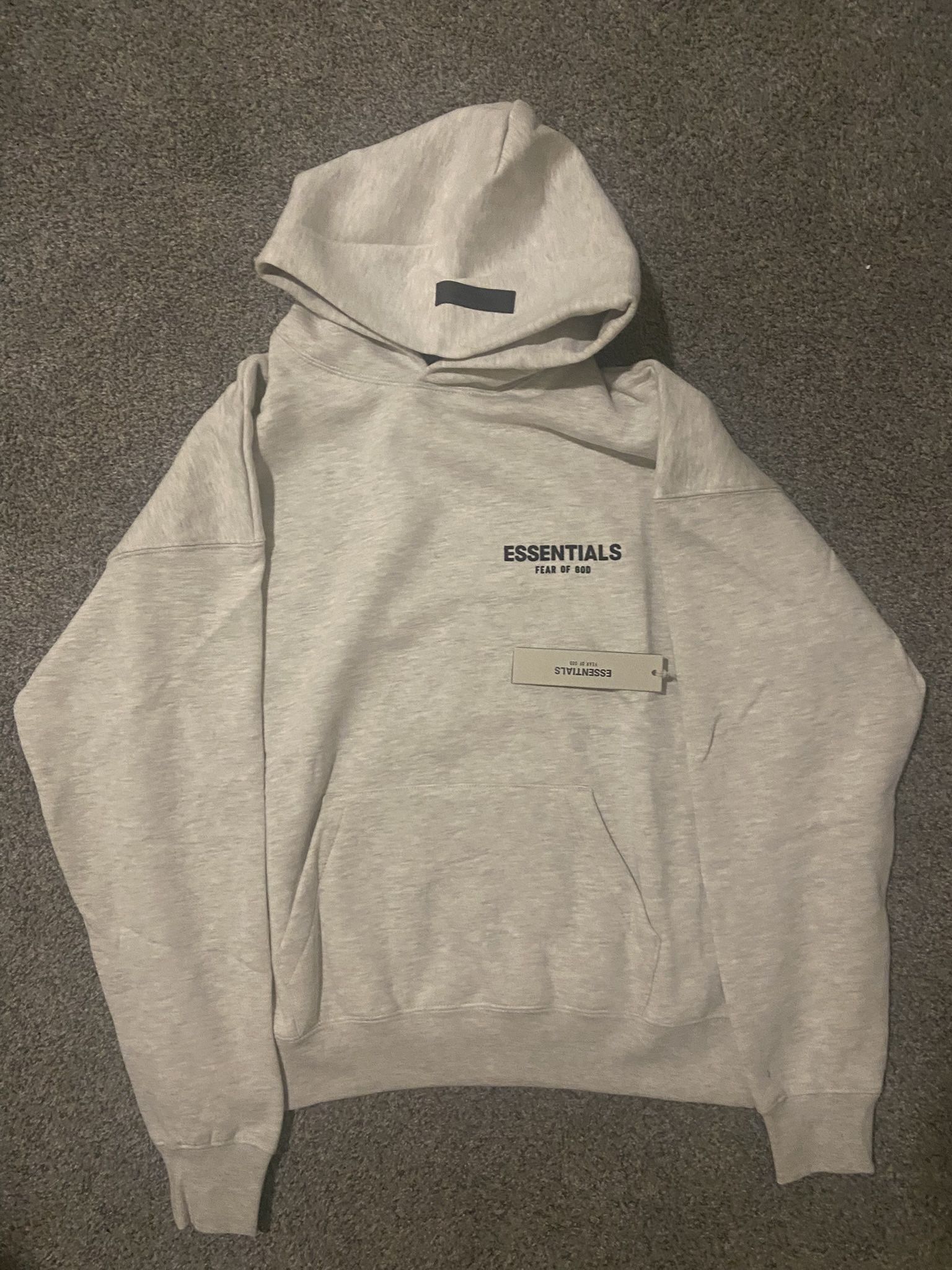 Essentials Light Oatmeal Hoodie