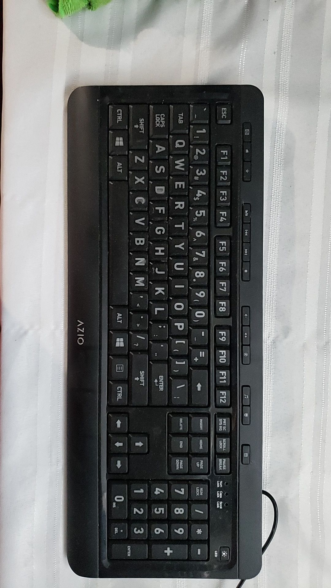AZIO KB505U Tri-colors Large Font Backlit Keyboard
