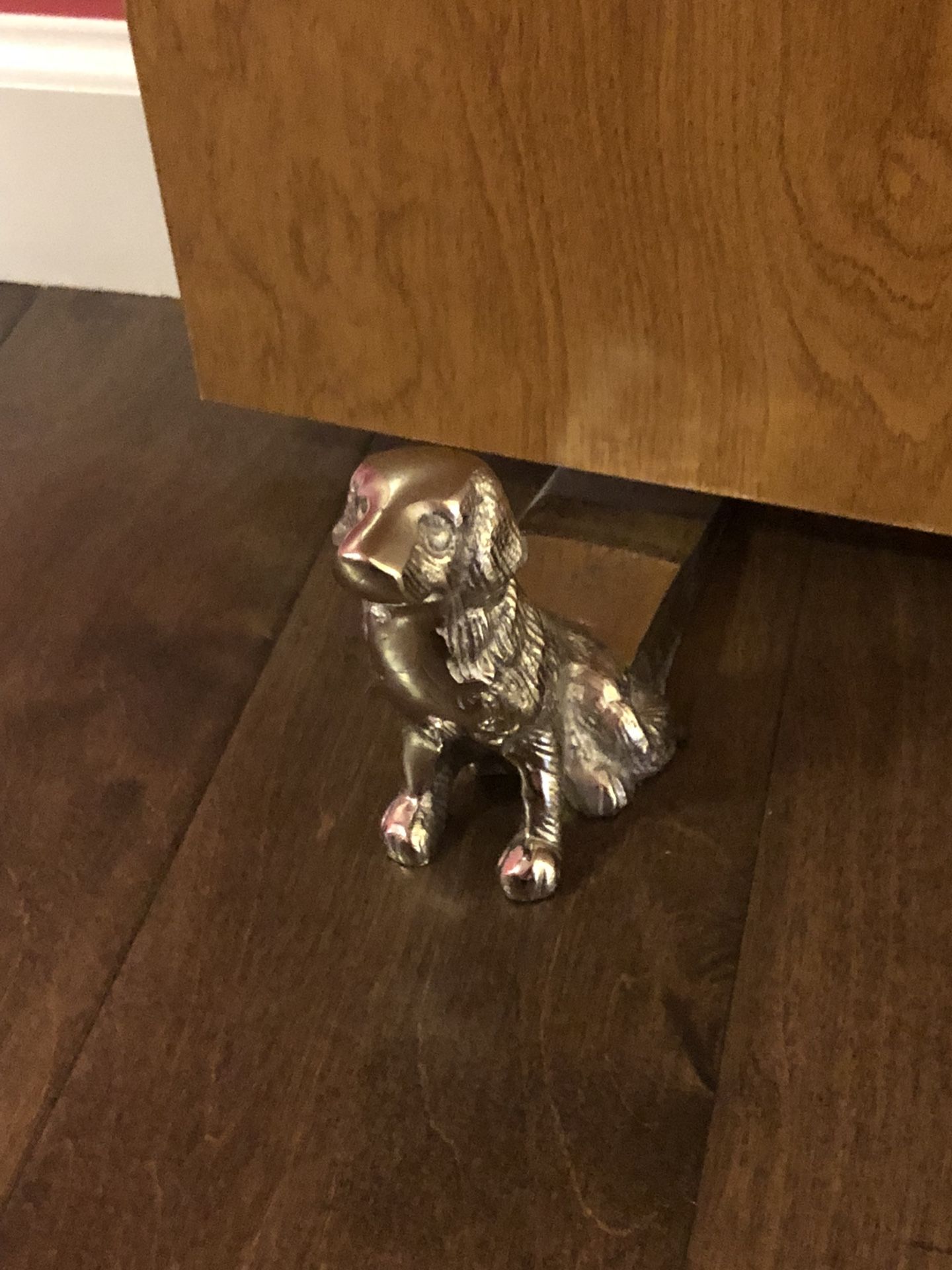 Silver Dog Door Stop