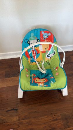 Fisher-Price Infant to Toddler Rocker with Toy Bar – Excellent Condition