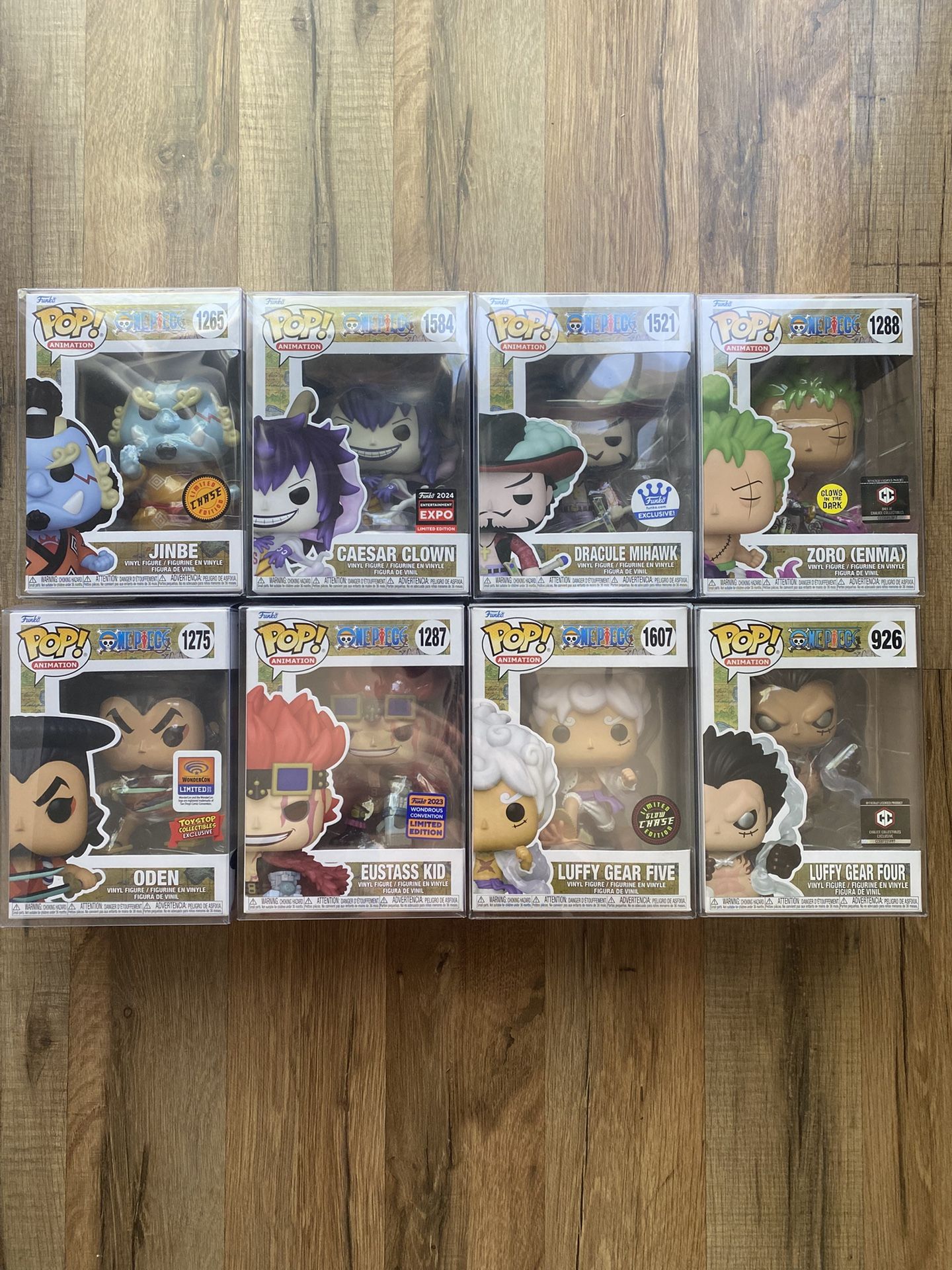 Anime One Piece Funko POPs Lot Of 8 All Mint Condition