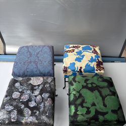 Upholstered Storage Vanity Stool