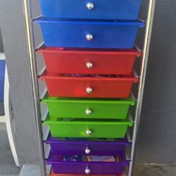 10 Drawer Rolling Cart