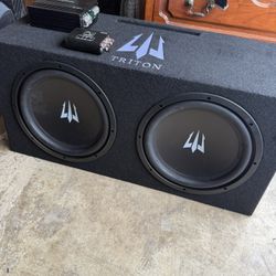 Triton - 2 12s With Box And Triton Amp!!!! 
