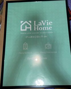 LaVie Home 21x28 Picture Frame for Wall Display, 21x28 Black Picture Frame