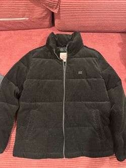Levi's Black Corduroy Puffer Jacket