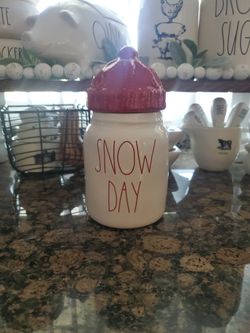 Rae Dunn  SNOW DAy  Baby canister