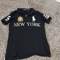 black polo New York Adult small