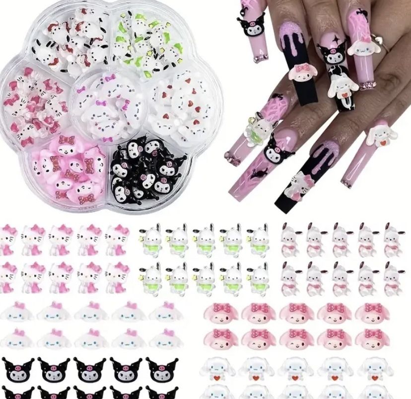 sanrio nail charms