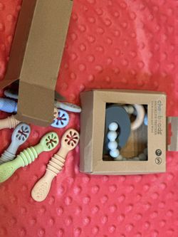 Baby Teether Rattle And Spoons 