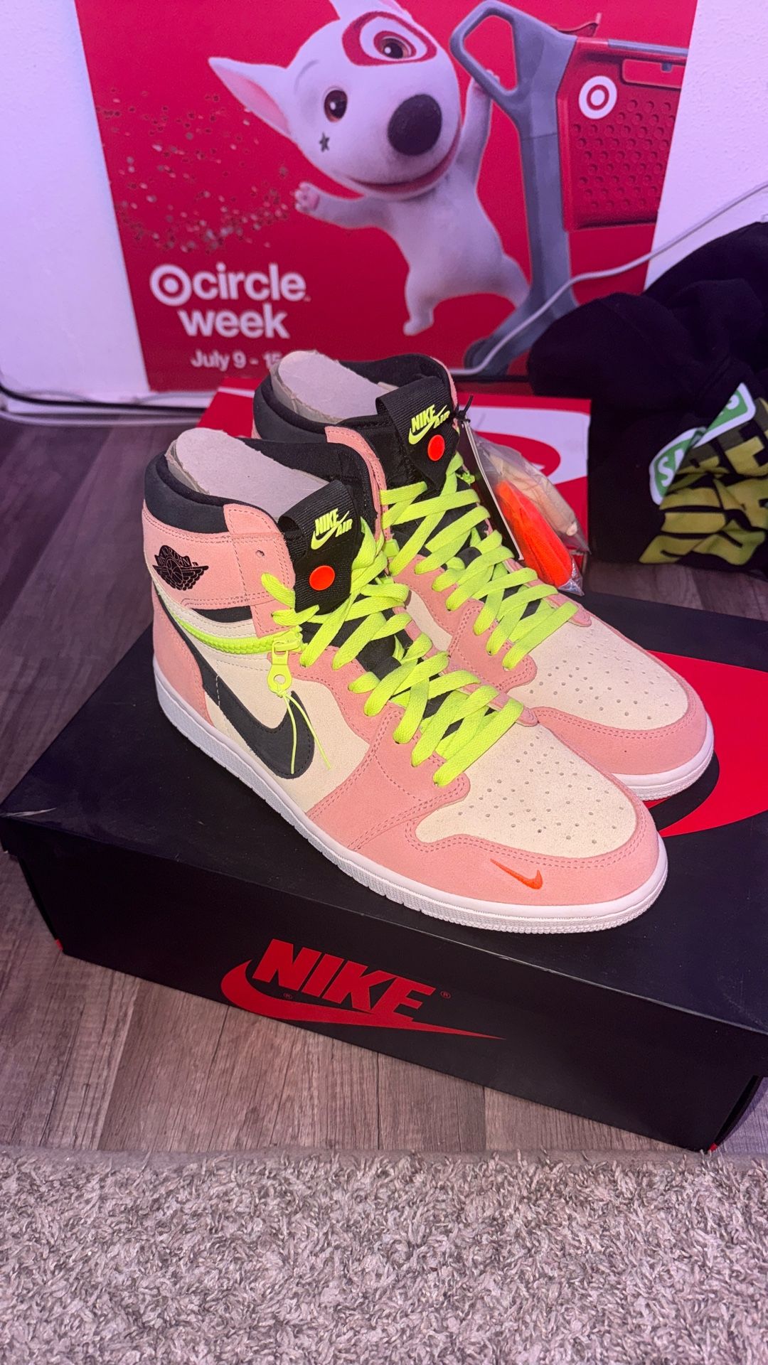 Size 12 Jordan 1 High Switch Peach