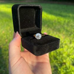 2.56 Carat Round Bezel