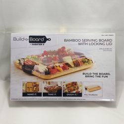Sabatier Bamboo Serving Board with Locking Lid