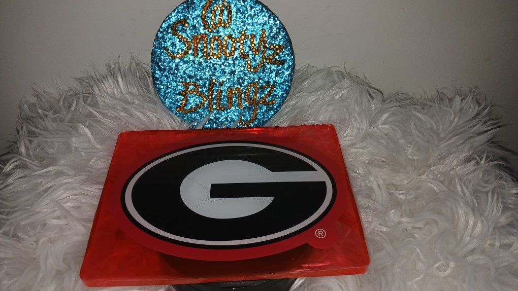 GA BULLDOG TRINKET TRAY/ COASTER