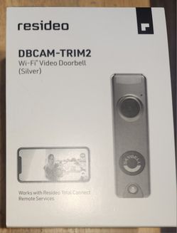 New Resideo DBCAM-TRIM2 WiFi Video Doorbell (Silver)