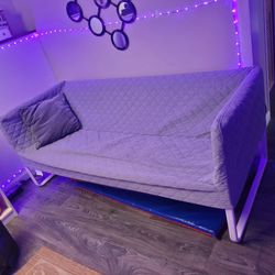 Ikea 3 Person Sofa With Grey Cover 