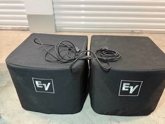 2 Ev Zxa subwoofer 700watt each with cover firm price
