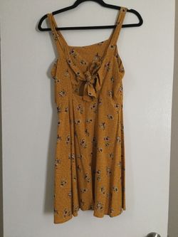 Yellow floral dress