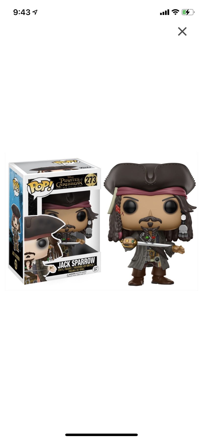 Funko Pop! Captain Jack Sparrow
