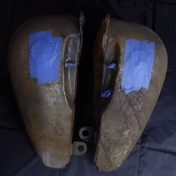 1984-99 Softail Motorcycle 5 Gallon Fuel Split Gas Tank Set