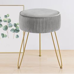 Grey Vanity Mirror Seat