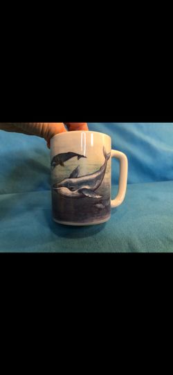 Vintage Otagiri Humpback Whale Coffee Mug – Made in Japan, Ocean Life Sea Pod