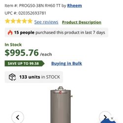Rheem Water Heater 