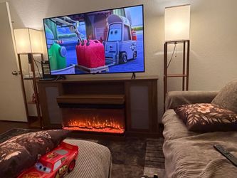 Fireplace tv stand