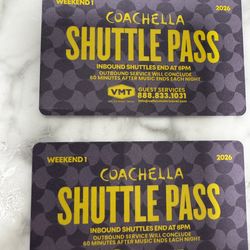 Coachella Weekend 1 Shuttle Passes