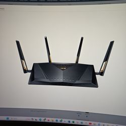 ASUS AX6000 Dual Band WiFi 6 Gaming Router, 8 Ports, Lifetime Security, Adaptive QoS