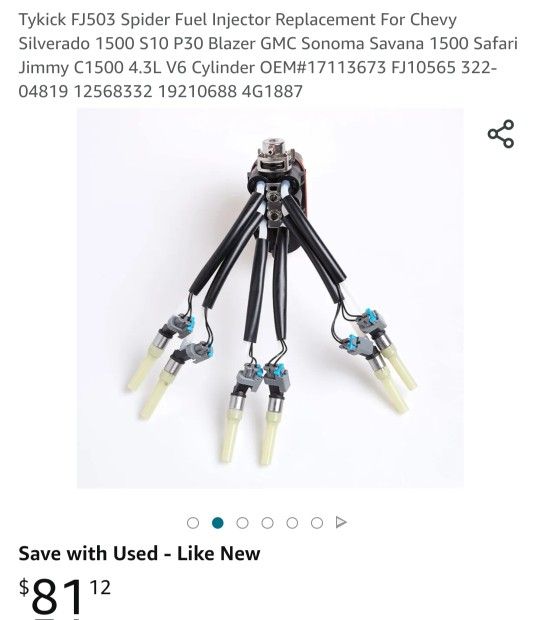 Spider Fuel Injector Replacement For Chevy Silverado