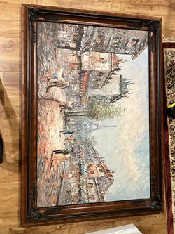 Painting , Casual Day In Paris