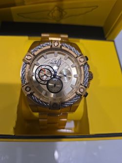 Invicta Gold-Tone Chronograph Watch