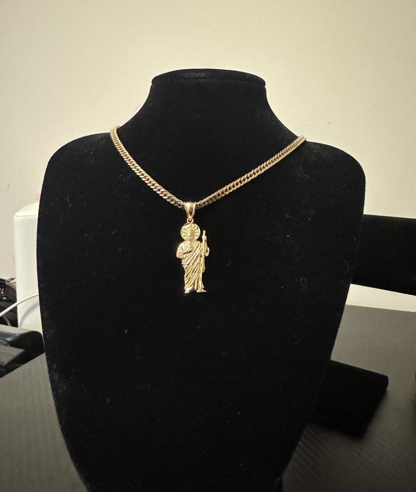 Dije de San Judas Tadeo 14k (solo dije, sin cadena)