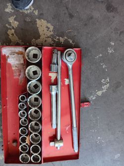 3/4 drive ratchet and socket set