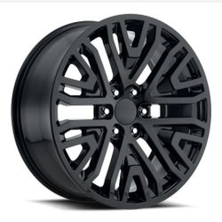 22" black Chevy Silverado Tahoe GMC Sierra Yukon wheels rims Cadillac Escalade