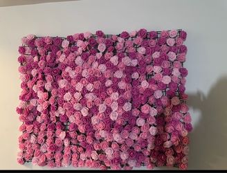 Handmade flower wall