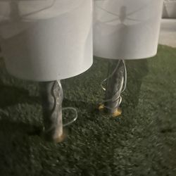 Matching Marble Lamps 