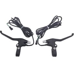 Brakes Lever, 2 Wires Left & Right Electric Universal Motorcycle Clutch Black
