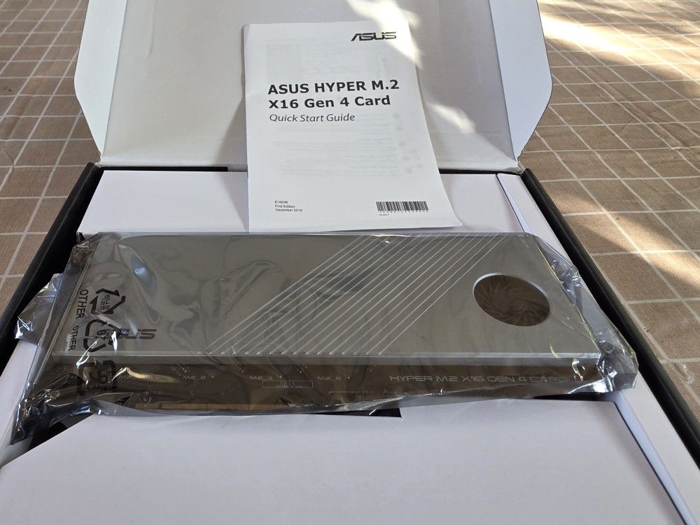 Asus 4x m.2 2280 ssd raid card