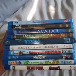 90 Blu-ray Movies In Great Condition $100
