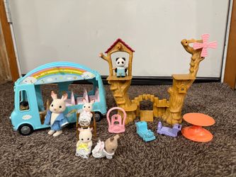 Calico Critters Nursery Bus & Playground Bundle