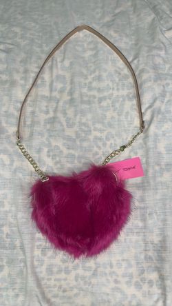 Faux fur crossbody purse