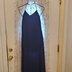 Blue Halter Dress