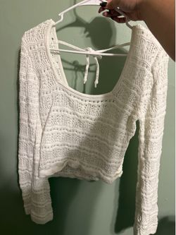2 Hollister crochet tops