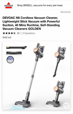 cordless stick vacuum cleaner.. price firm only two left