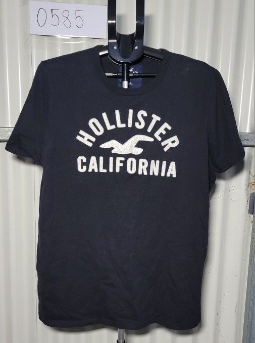 Hollister California Black T-Shirt - XXL (0585)