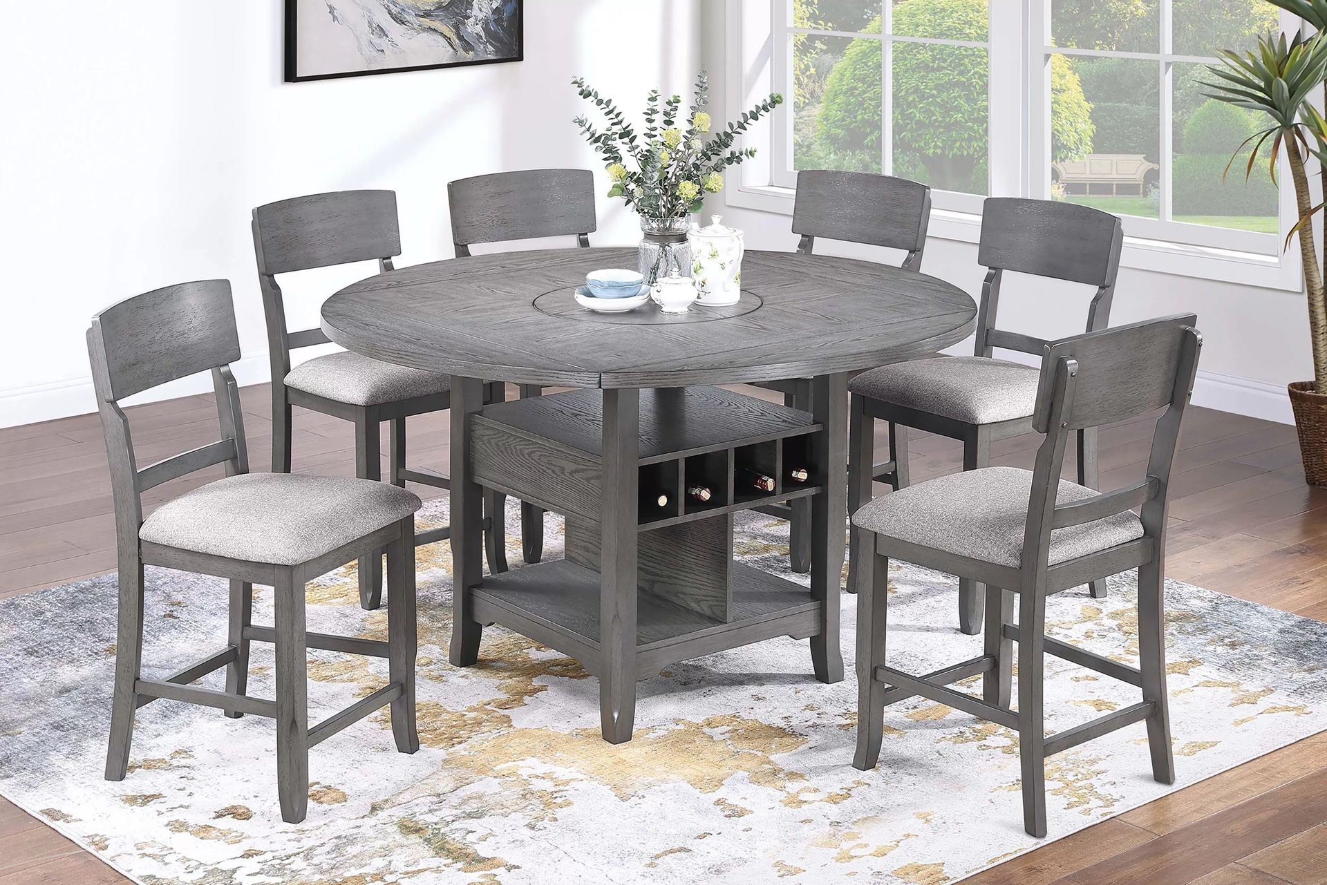 Brown Dining Table Set
