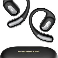 Monster Open Ear AC317 Headphones, Wireless Earbuds with Stereo Sound, 24H Playback, Bluetooth 5.4, Crystal Clear Calls, Type-C Charging, Touch Contro